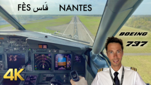 Vidéo complète : FÈS - NANTES en Boeing 737